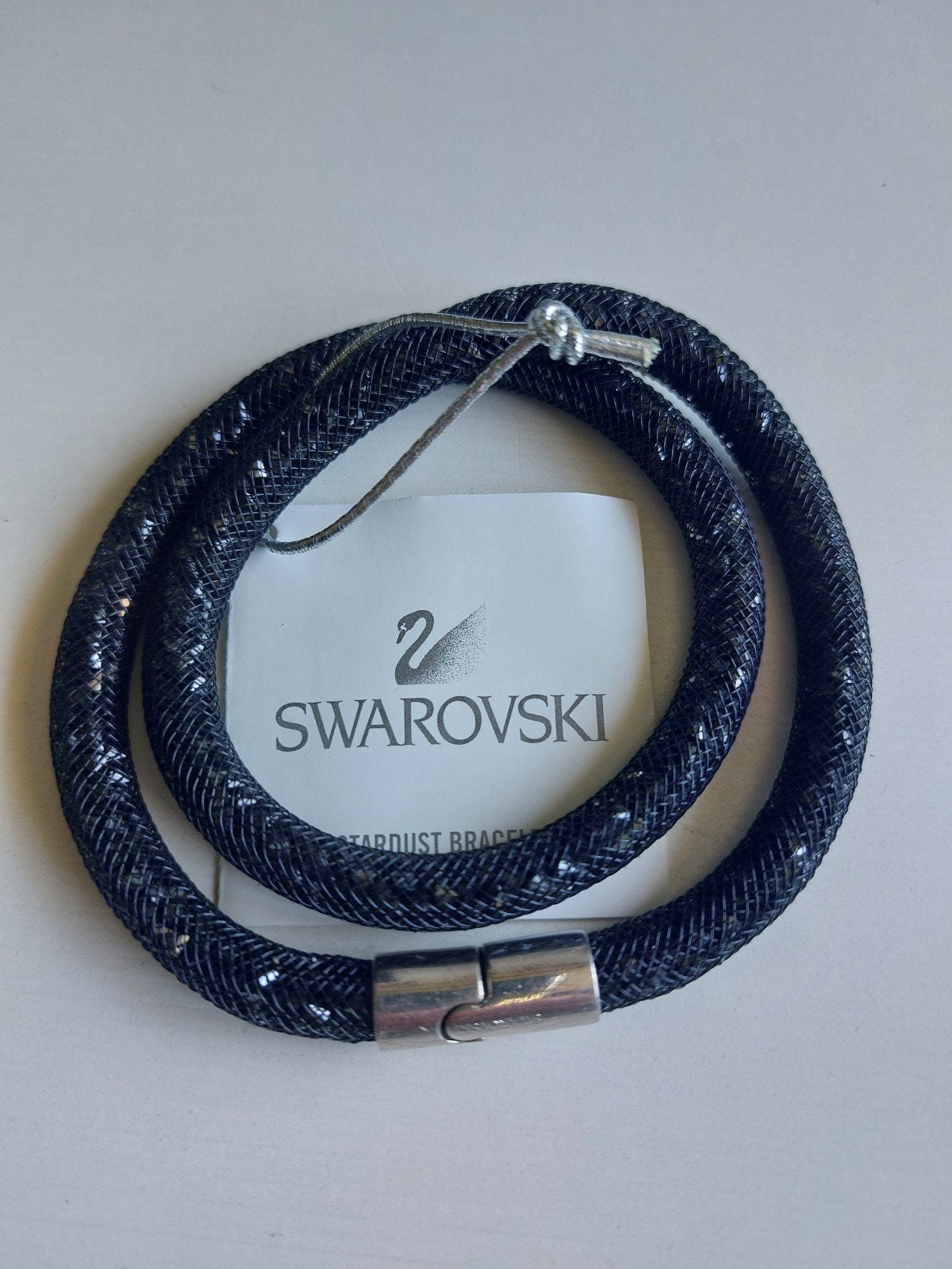 Swarovski Stardust Armband Zwart - Zo goed als nieuw, Sieraden, Tassen en Uiterlijk, Met kristal, Overige materialen, Verzenden
