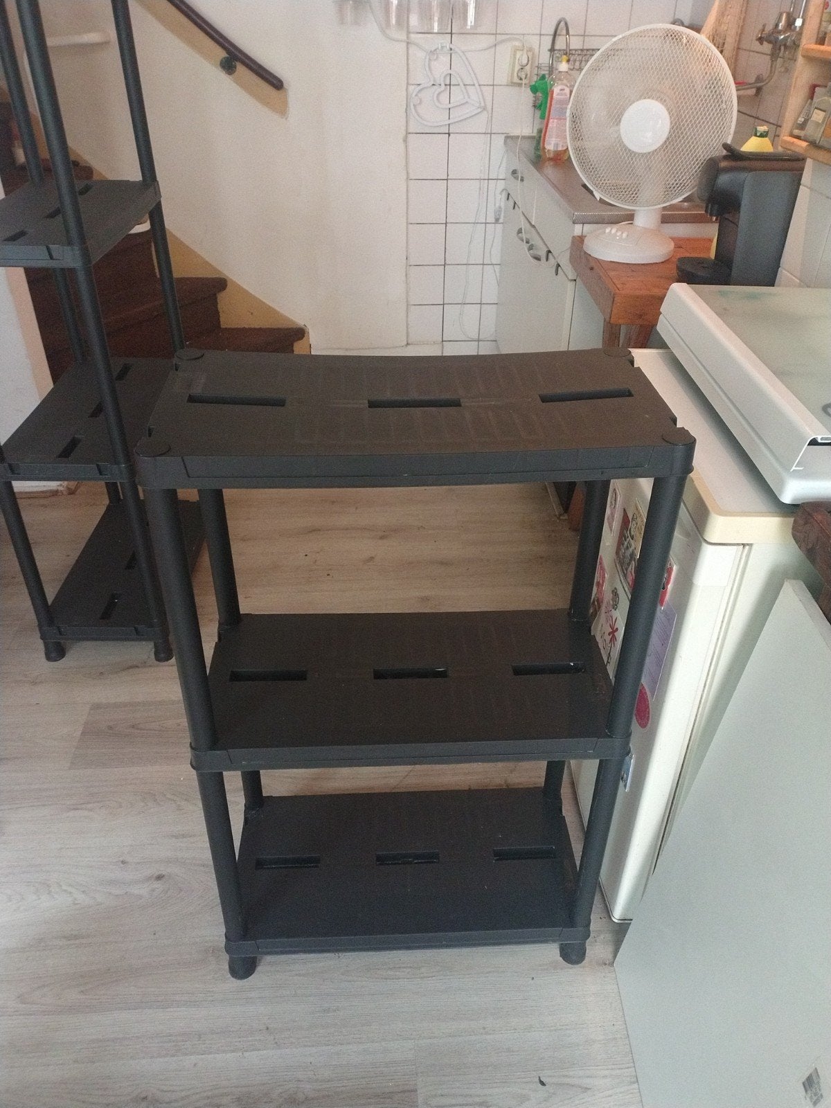 Twee handige stellagekasten, diverse hoogtes, in Leiden, Ophalen of Verzenden