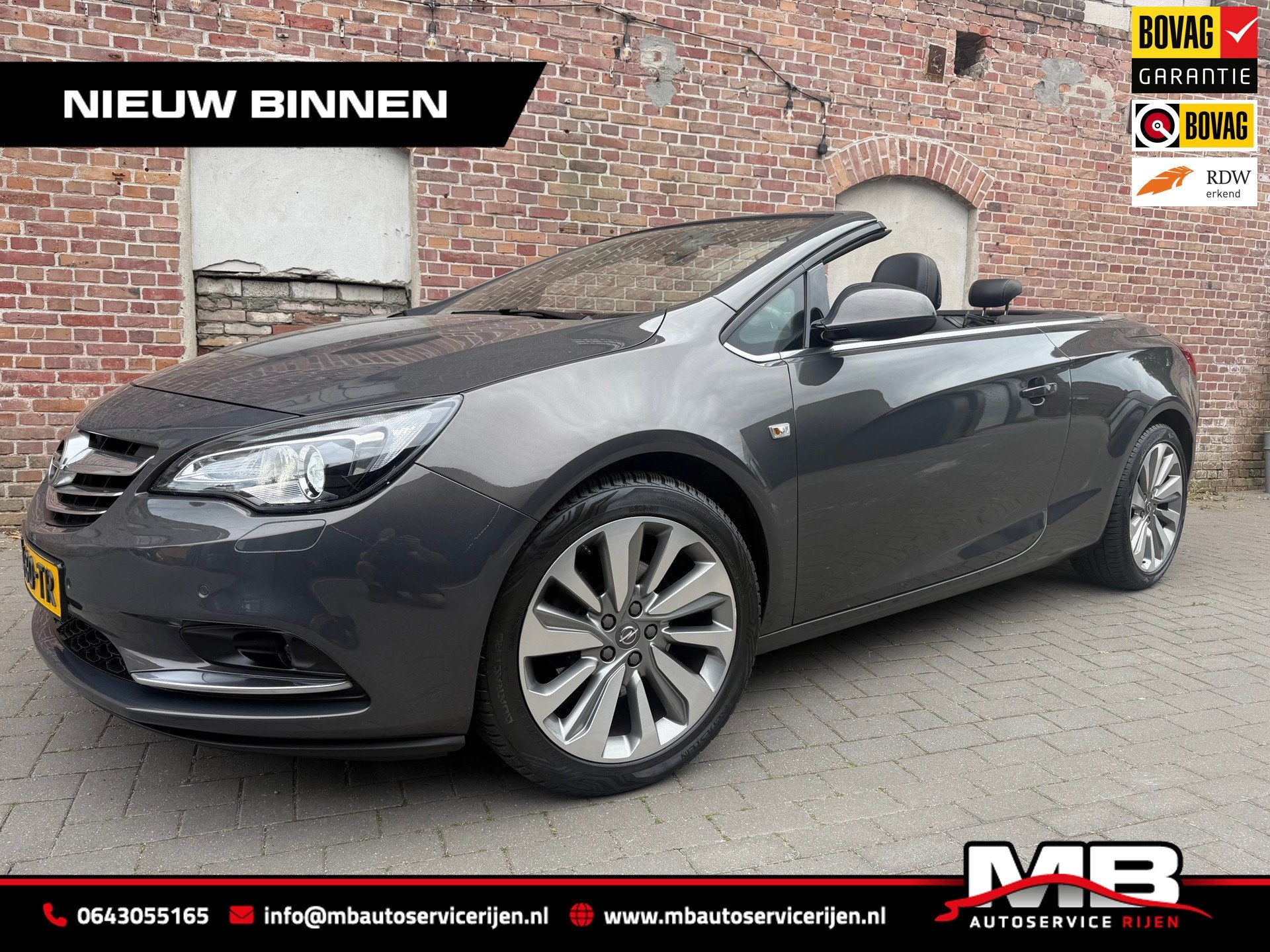 Opel Cascada 1.6 Turbo Cosmo, Full option, Auto's, Opel, Voorwielaandrijving, Euro 5, Gebruikt, Zwart