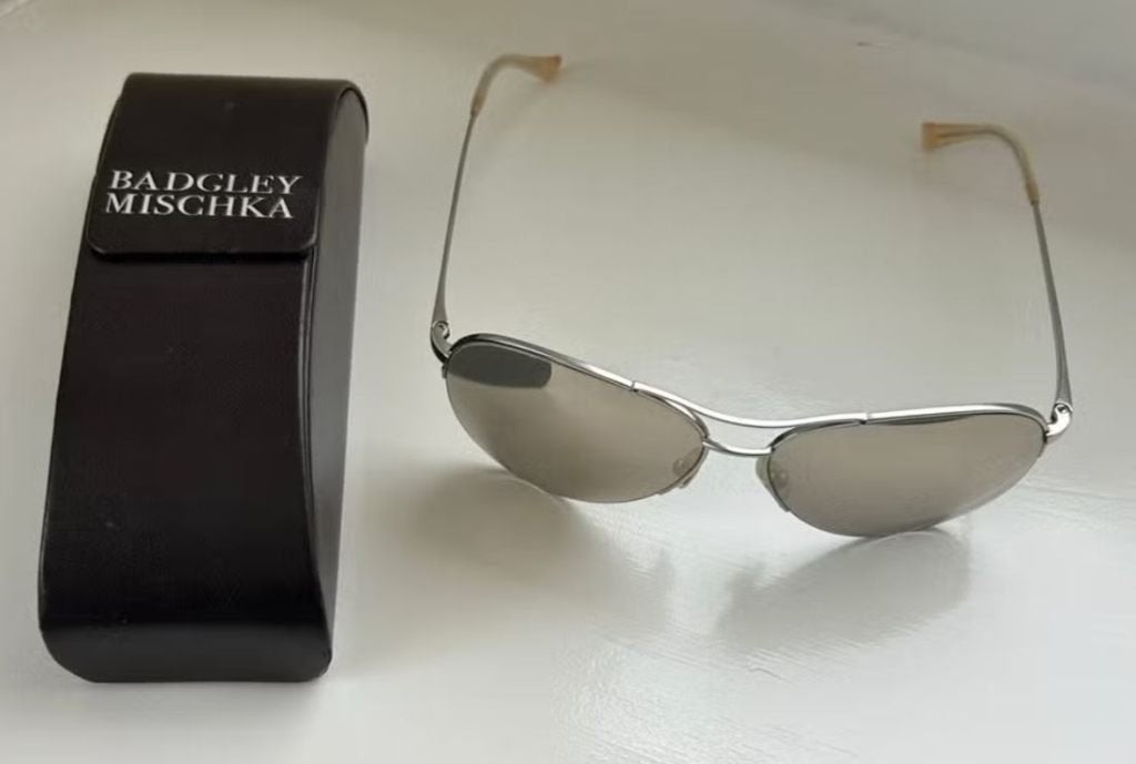 Badgley Mischka Piloten Zonnebril, Overige merken, Zonnebril, Beige, Ophalen of Verzenden