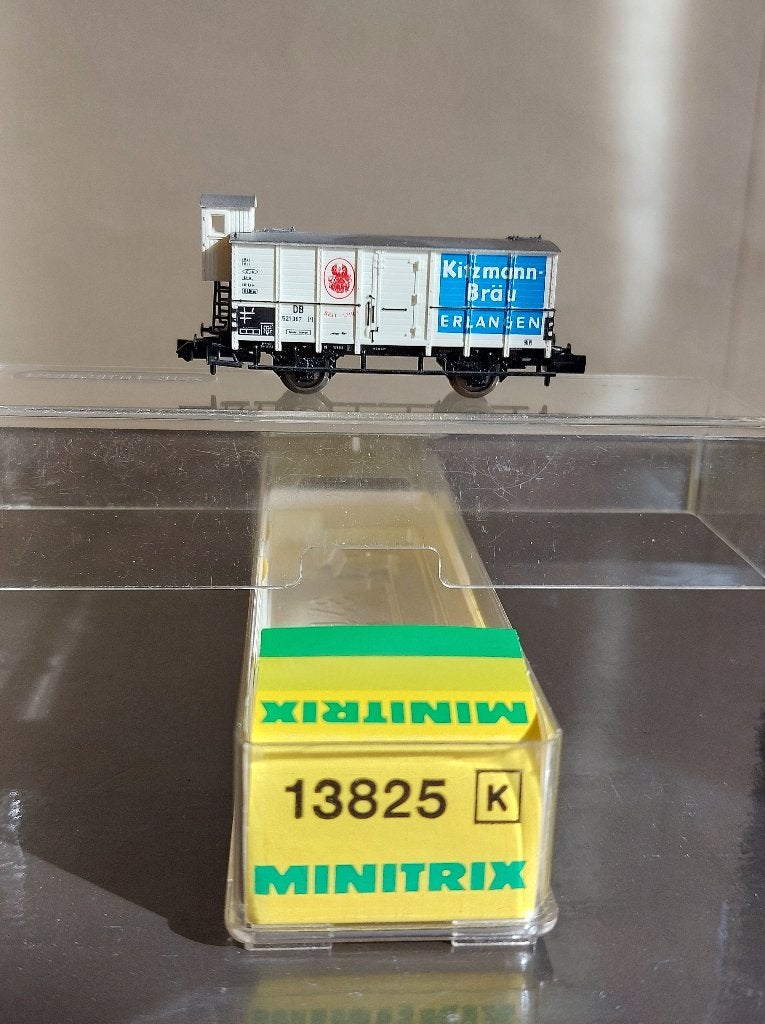 Minitrix 13825 -Koelwagen G10 Kitzmann-Bräu Erlangen (11170), Gebruikt, Gelijkstroom, Trix, Wagon