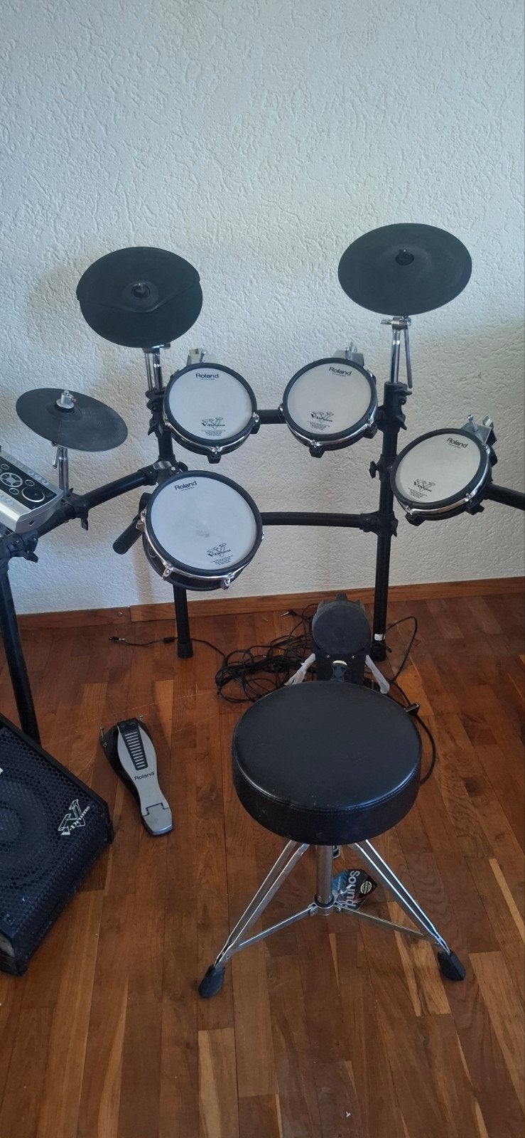 Roland V-Drums TD-9 elektronisch drumstel met PM-10 monitor, Ophalen of Verzenden, Zo goed als nieuw, Roland, Elektronisch