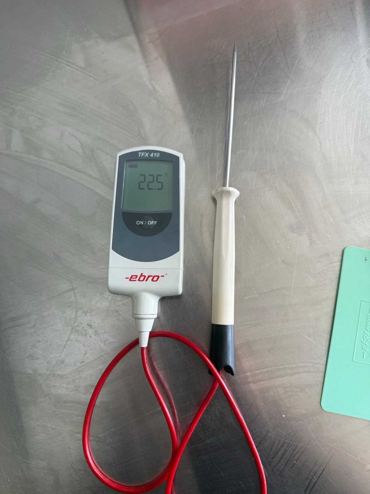 Ebro TFX 410 Voedselthermometer met insteekvoeler (defect), Gebruikt, Kunststof, Voedselthermometer, Overige merken