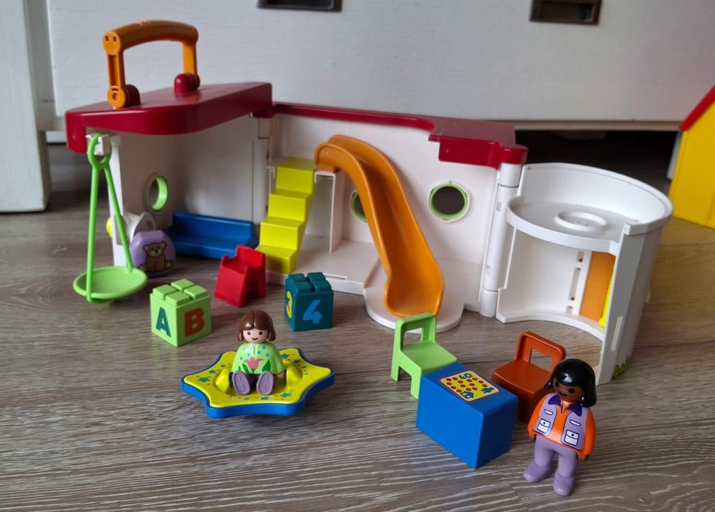1,2,3 playmobil meeneem kinderdagverblijf, Ophalen of Verzenden, Zo goed als nieuw