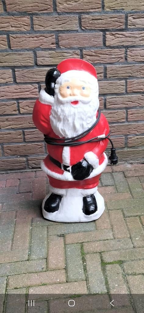 Kerstman met licht 71 cm hoog., Ophalen, Zo goed als nieuw