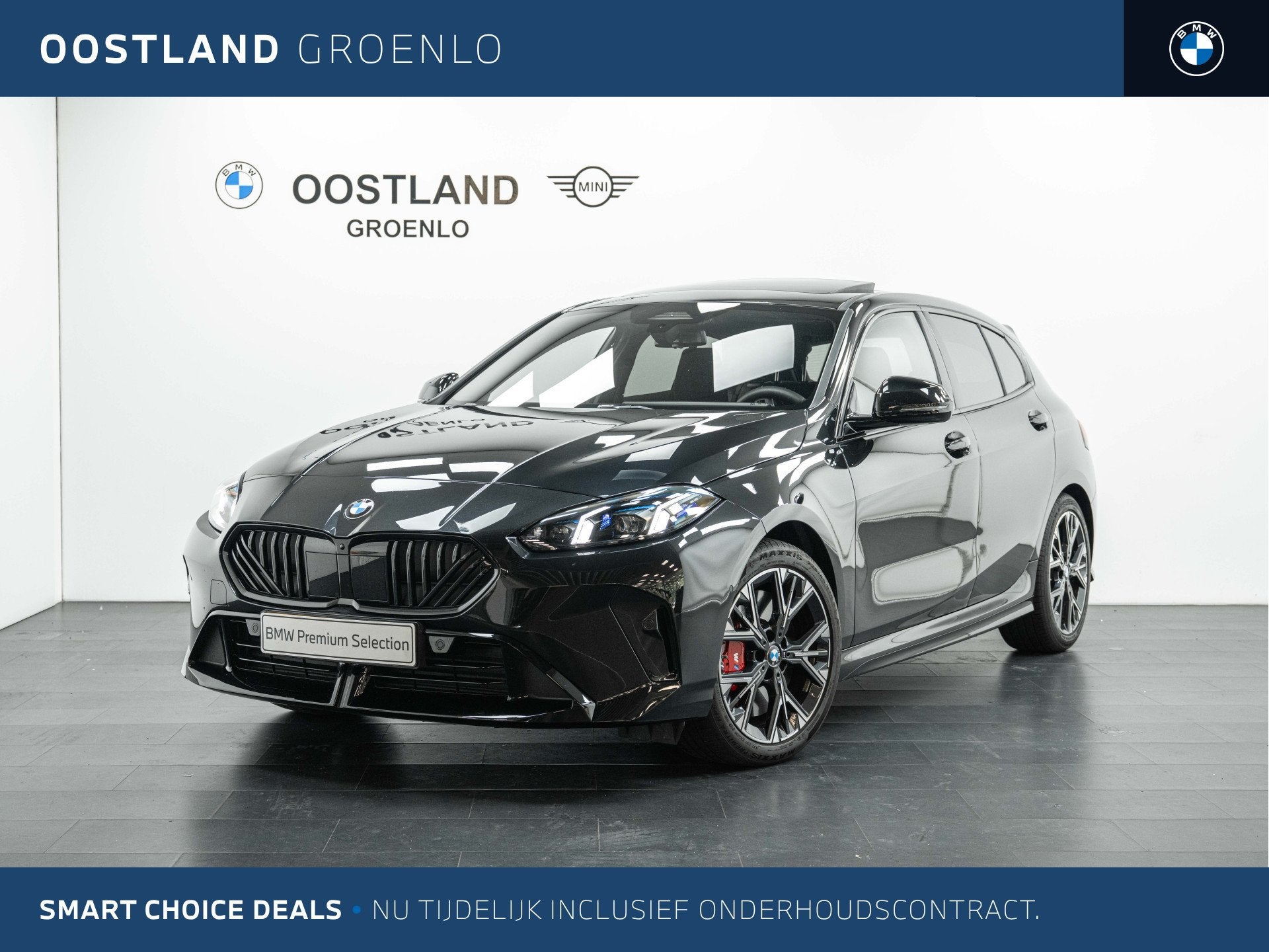BMW 1 Serie 120 M Sport Automaat / Panoramadak / Sportstoele, Auto's, 156 pk, Met garantie (alle), Zwart, Origineel Nederlands
