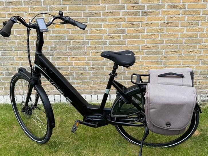 Vogue elektrische fiets met krachtige middenmotor en 520Wh a, Gebruikt, 47 tot 51 cm, 50 km per accu of meer, Ophalen