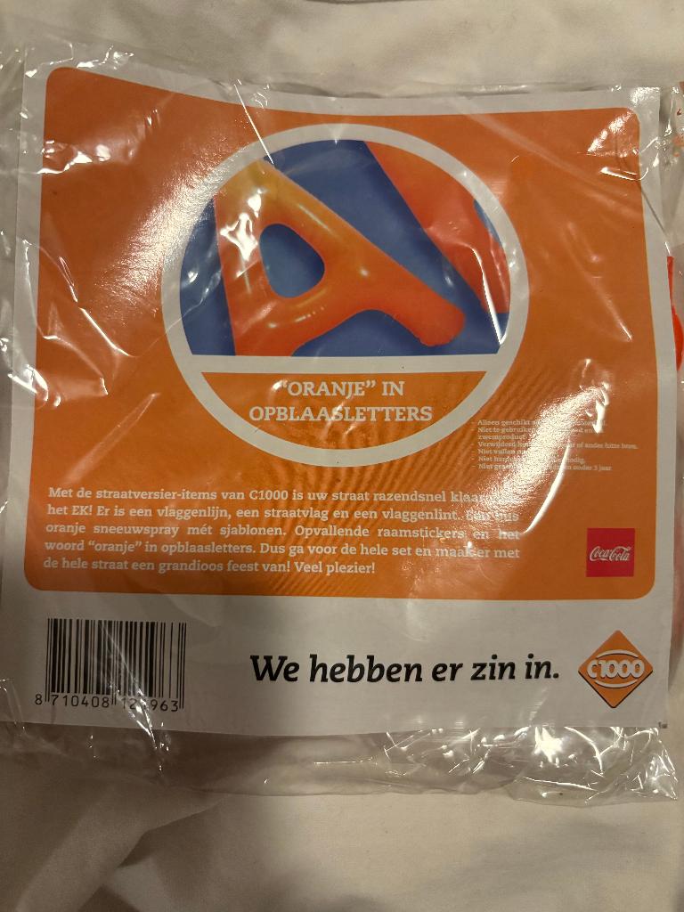C1000 oranje in opblaas letters, Albert Heijn, Ophalen of Verzenden