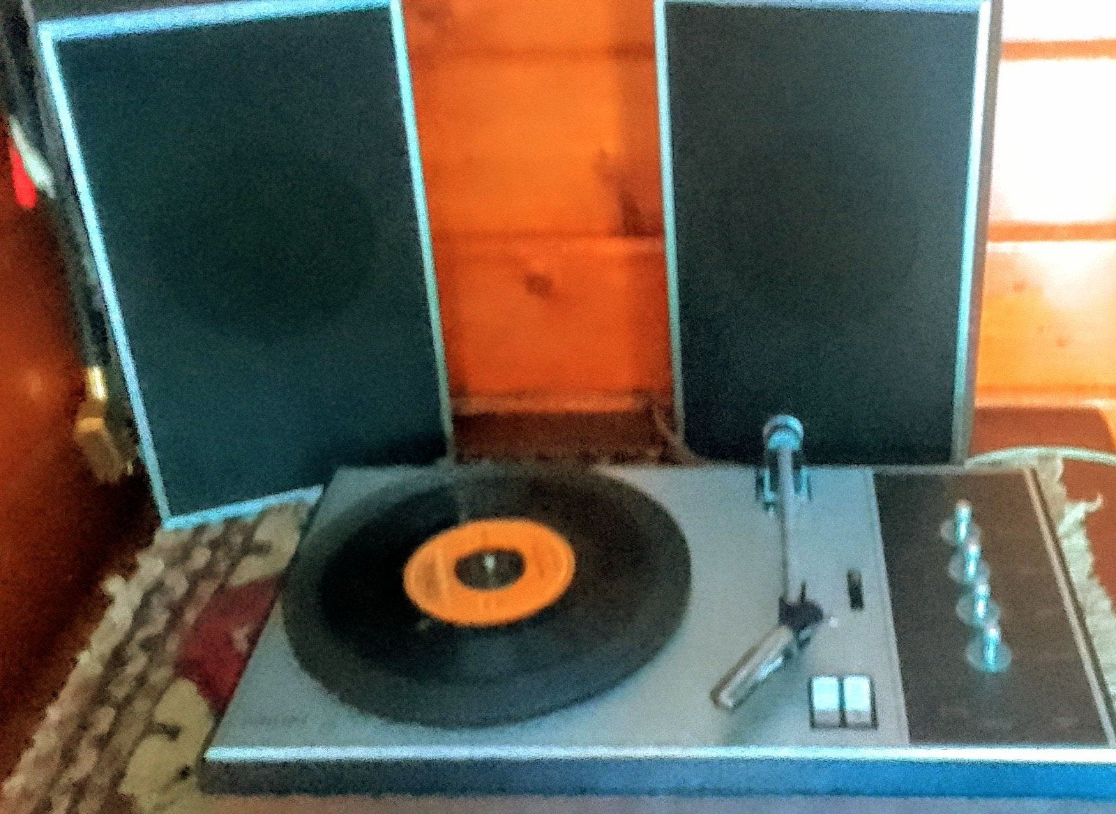 Philips Platenspeler met speakers, Ophalen of Verzenden, Gebruikt, Platenspeler, Philips
