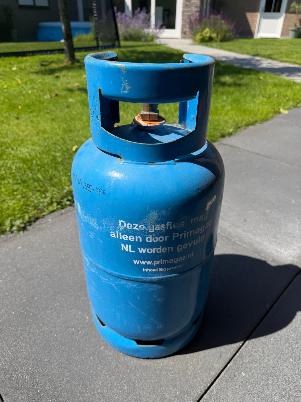 Lege Primagaz gasfles 5kg, Ophalen, Gebruikt