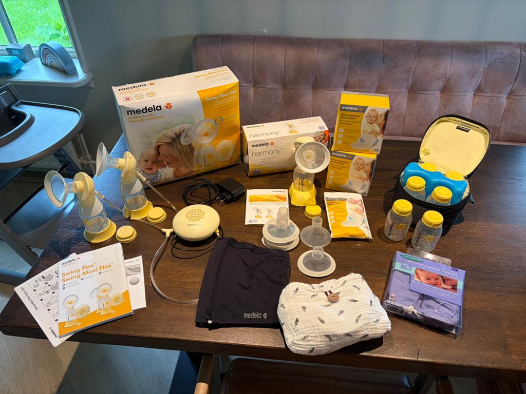 Medela Borstkolf Set: Swing Maxi Flex & Harmony, Ophalen, Zo goed als nieuw
