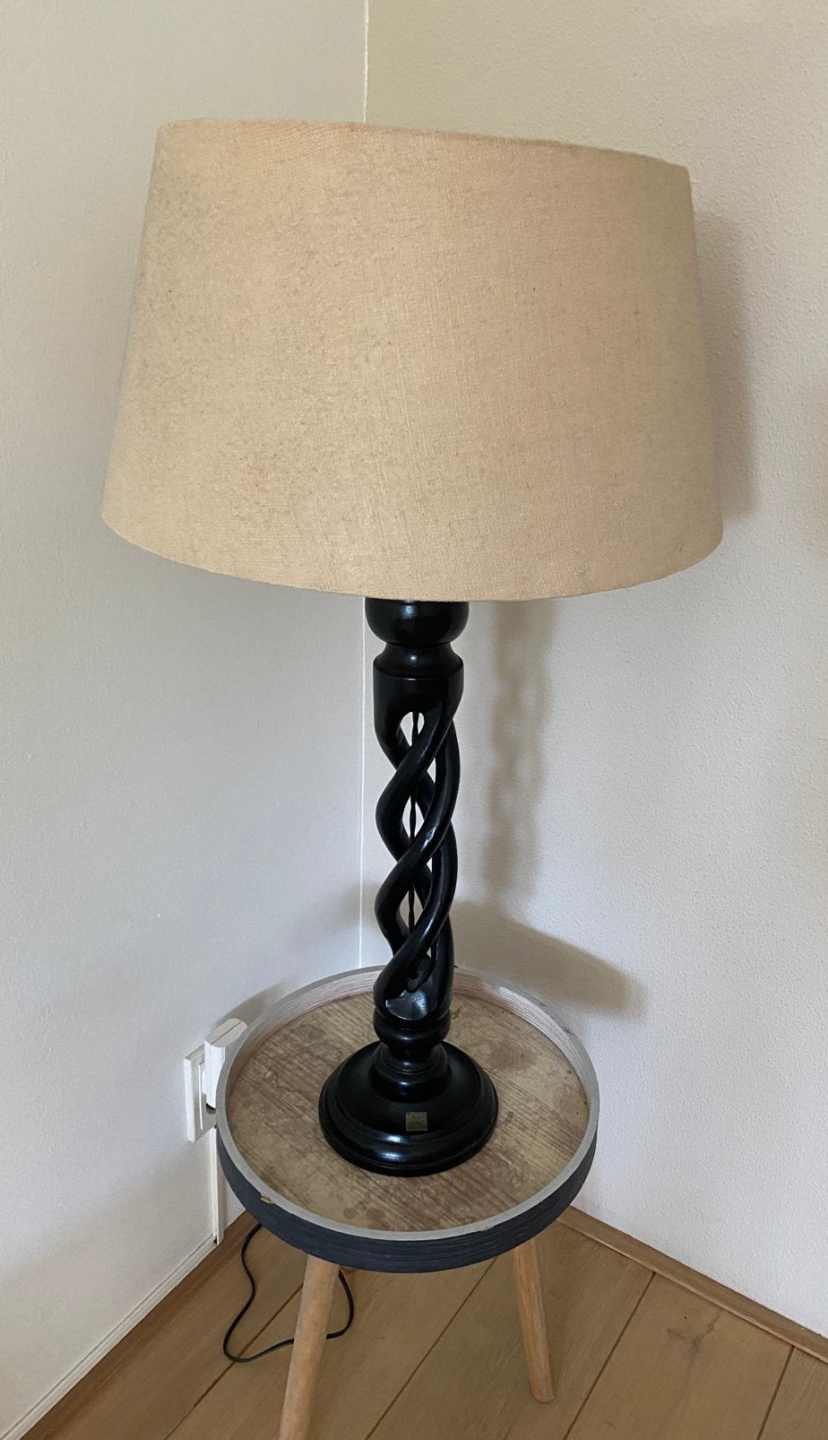 Riviera Maison lamp icl kap!, Riviera Maison, Zo goed als nieuw, Zwart, 85 cm