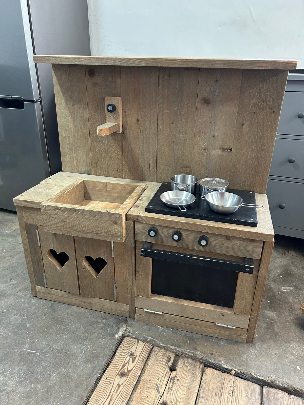 Houten Speelkeuken met Accessoires, Ophalen, Gebruikt, Hout, Speelkeuken