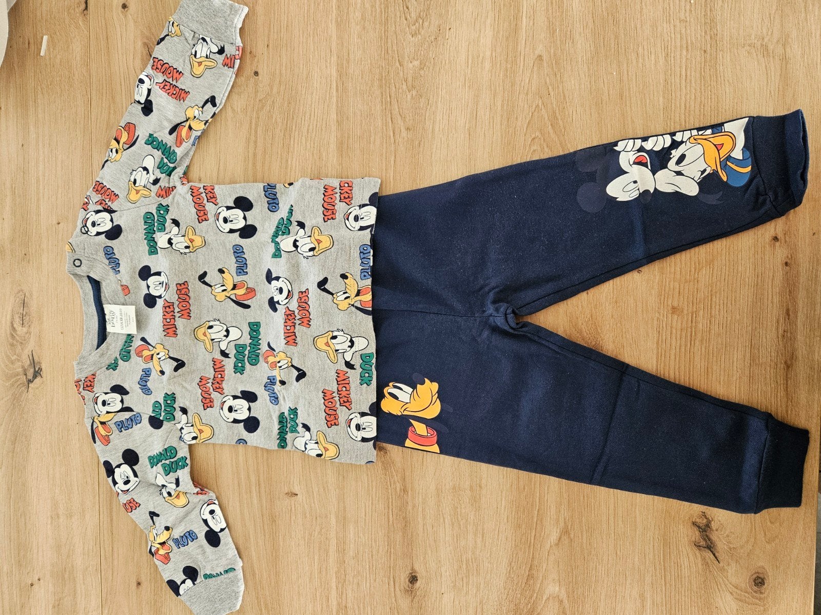 Disney Baby Mickey Mouse & Pluto set maat 74/80, Ophalen of Verzenden, Nieuw, Disney Baby, Jongetje