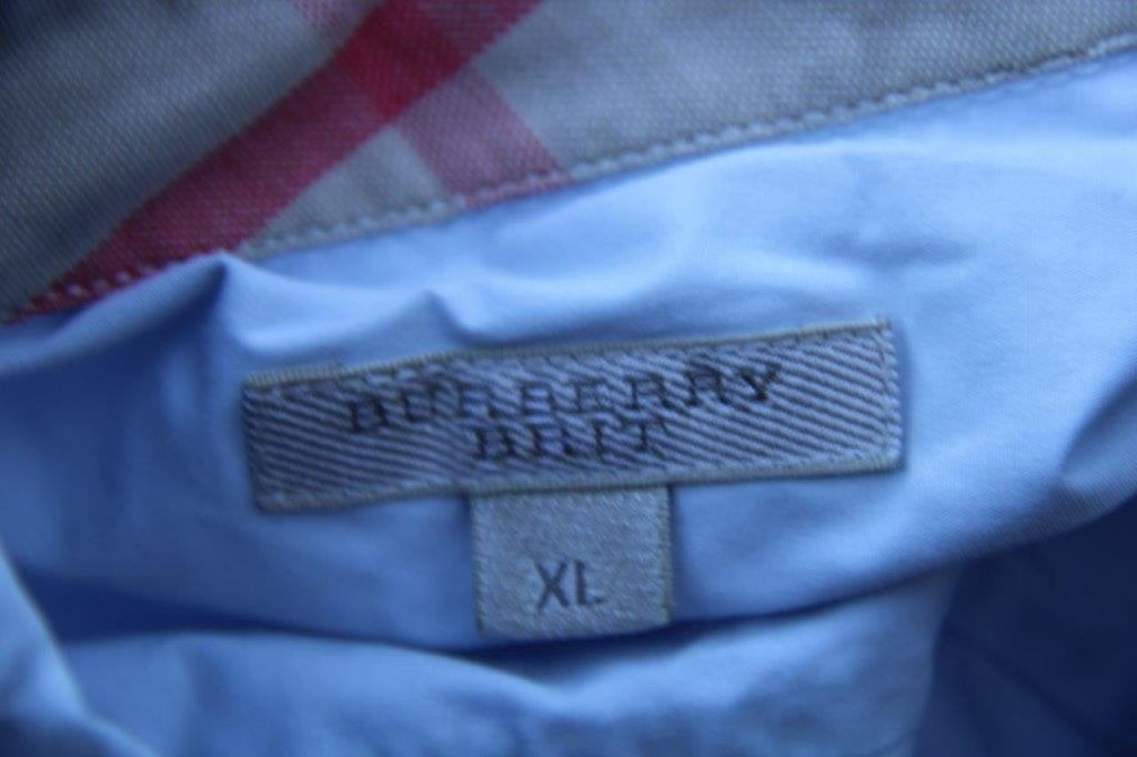Blouse licht blauw Burberry mt XL Vaste prijs, Blauw, Maat 46/48 (XL) of groter, Ophalen of Verzenden, Zo goed als nieuw