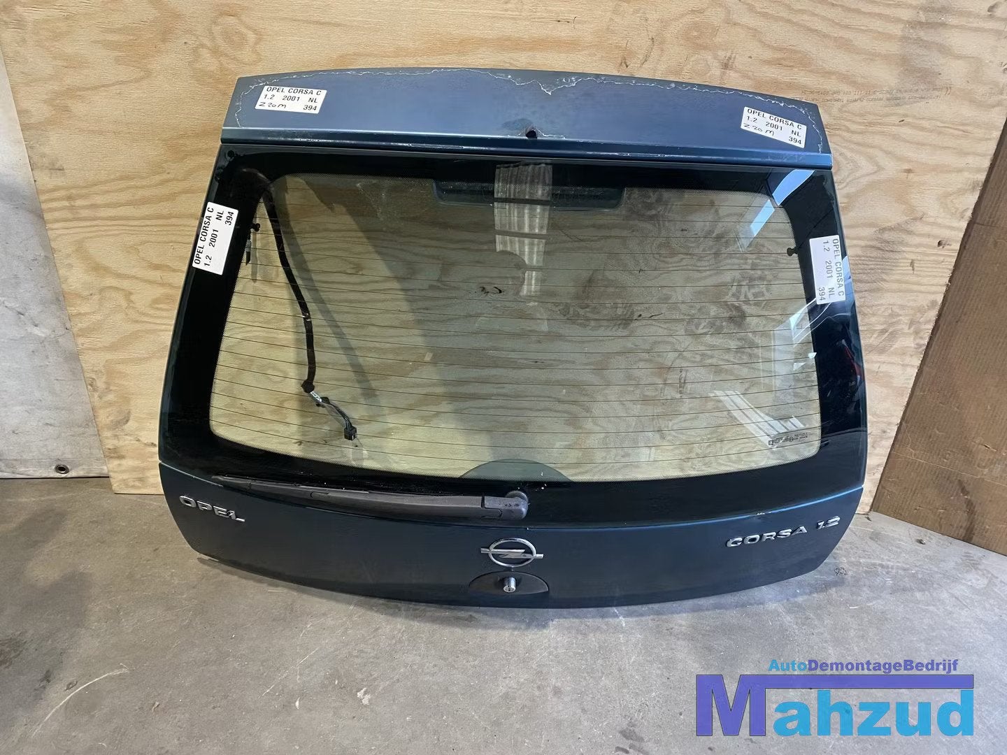 OPEL CORSA C Groen Z20M Achterklep 2000-2005, Gebruikt, Deur, Opel Automobile GmbH, Ophalen of Verzenden