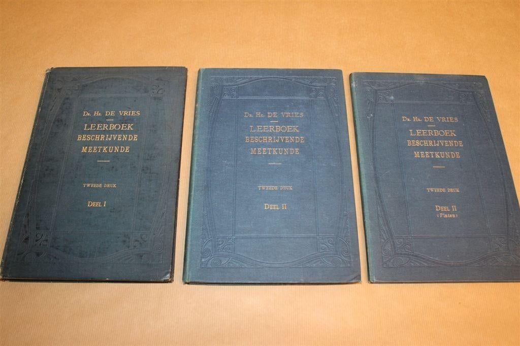 Leerboek Meetkunde + platenatlas - Antieke uitgave 1919 !!, Ophalen of Verzenden