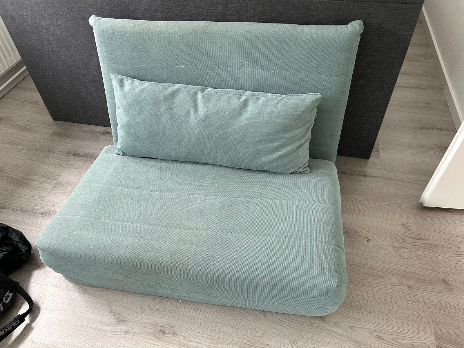 Slaapbank Maisons du Monde - 105x190cm, Ophalen, Eenpersoons, Blauw, 190 cm of minder