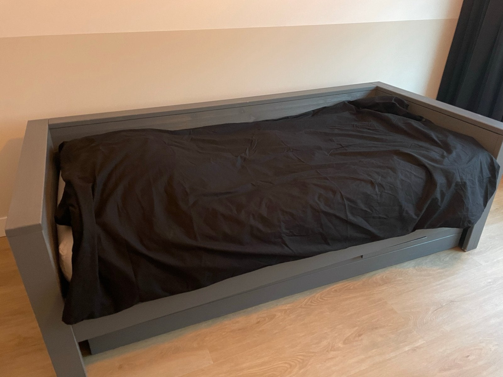 Gratis op te halen! eenpersoonsbed met opbergruimte en kist, Ophalen, Gebruikt, 90 cm, Eenpersoons