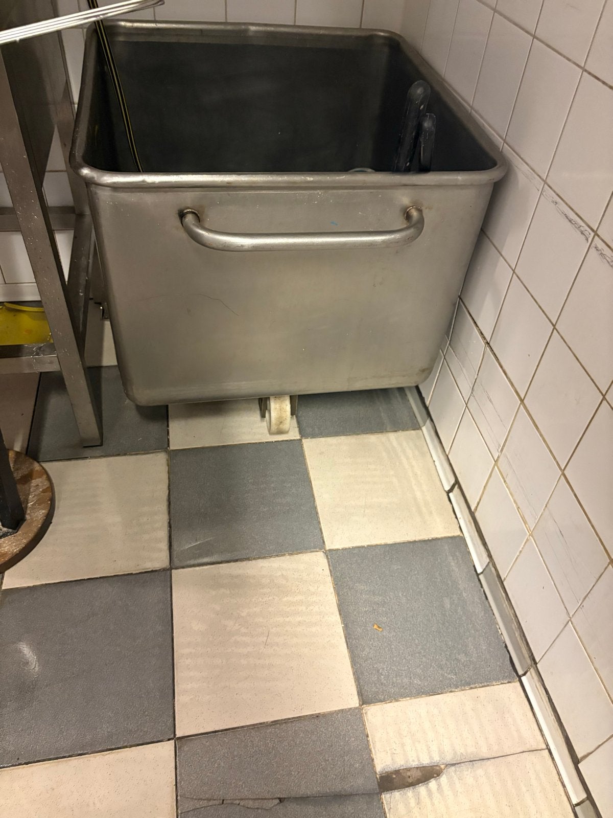 RVS Horeca Transportbak op Wielen, Ophalen of Verzenden, Gebruikt