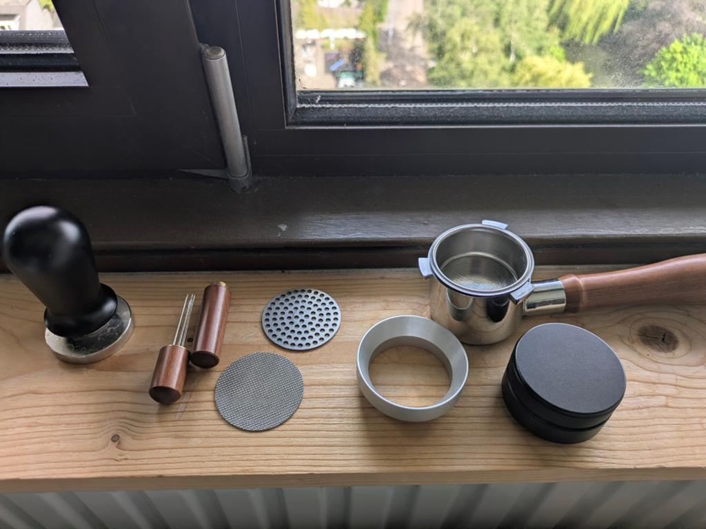 Diverse espresso accessoires 51 mm, Ophalen of Verzenden, Gebruikt, Espresso apparaat
