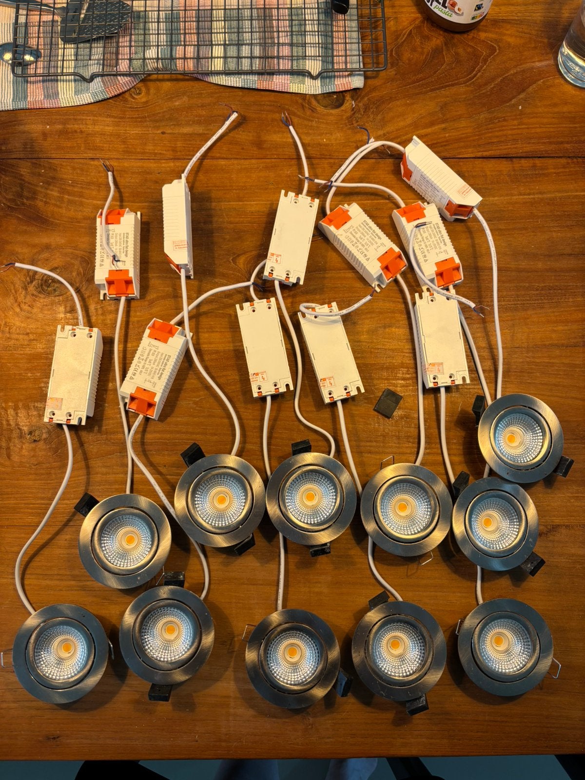 11 inbouwspots dimbaar chroom, Huis en Inrichting, Lampen | Spots, Gebruikt, Overige merken, Overige fittingen, Ophalen of Verzenden