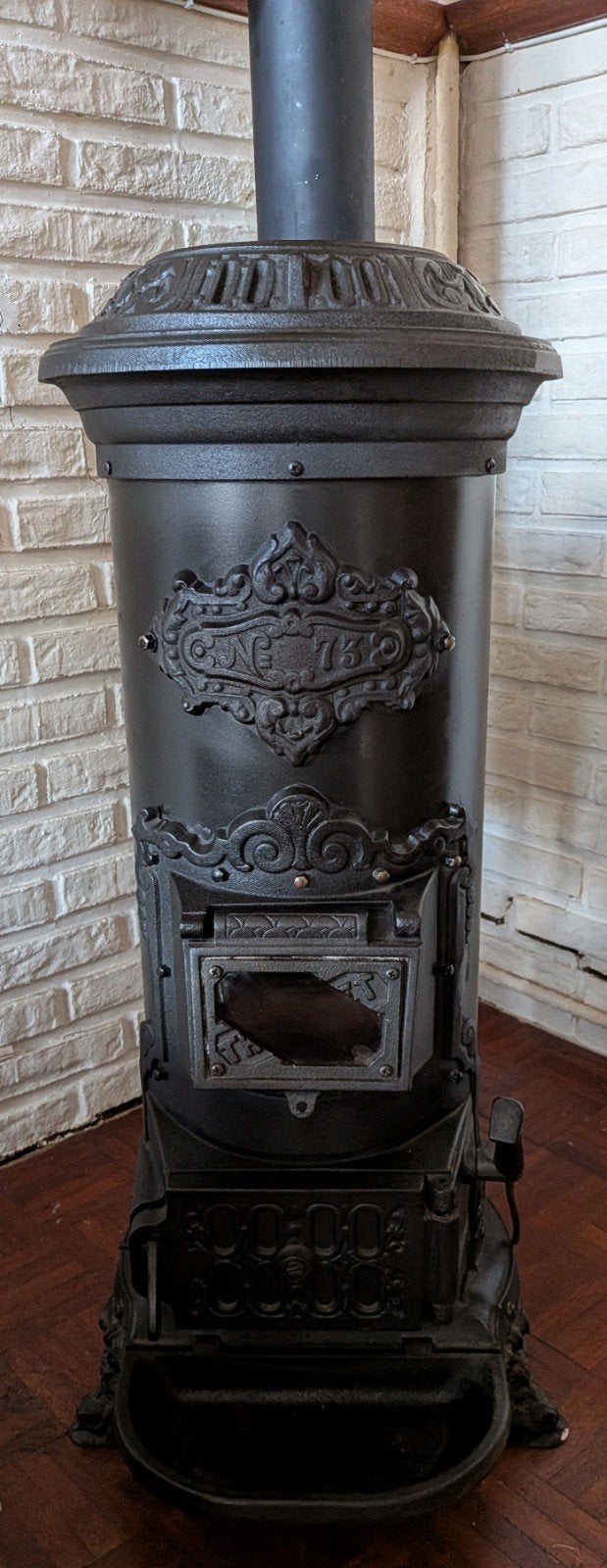 Thermocet 73 Gietijzeren Gaskachel - 85cm hoog, Huis en Inrichting, Ophalen, Gebruikt, Gas, Vrijstaand