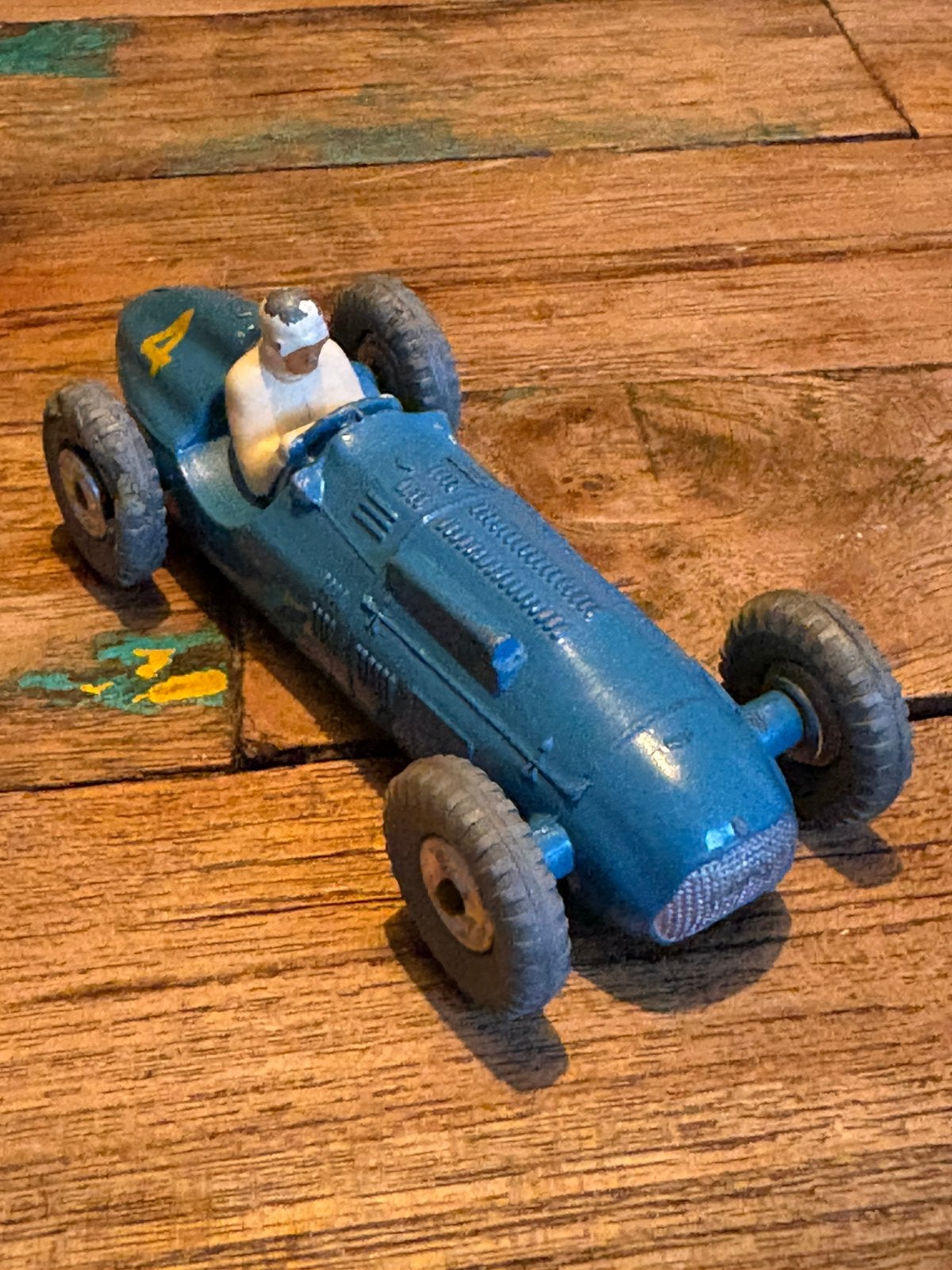 Dinky Toys 230 Talbot-Lago racewagen nr.4 originele jaren 50, Ophalen of Verzenden, Zo goed als nieuw, Auto, Dinky Toys