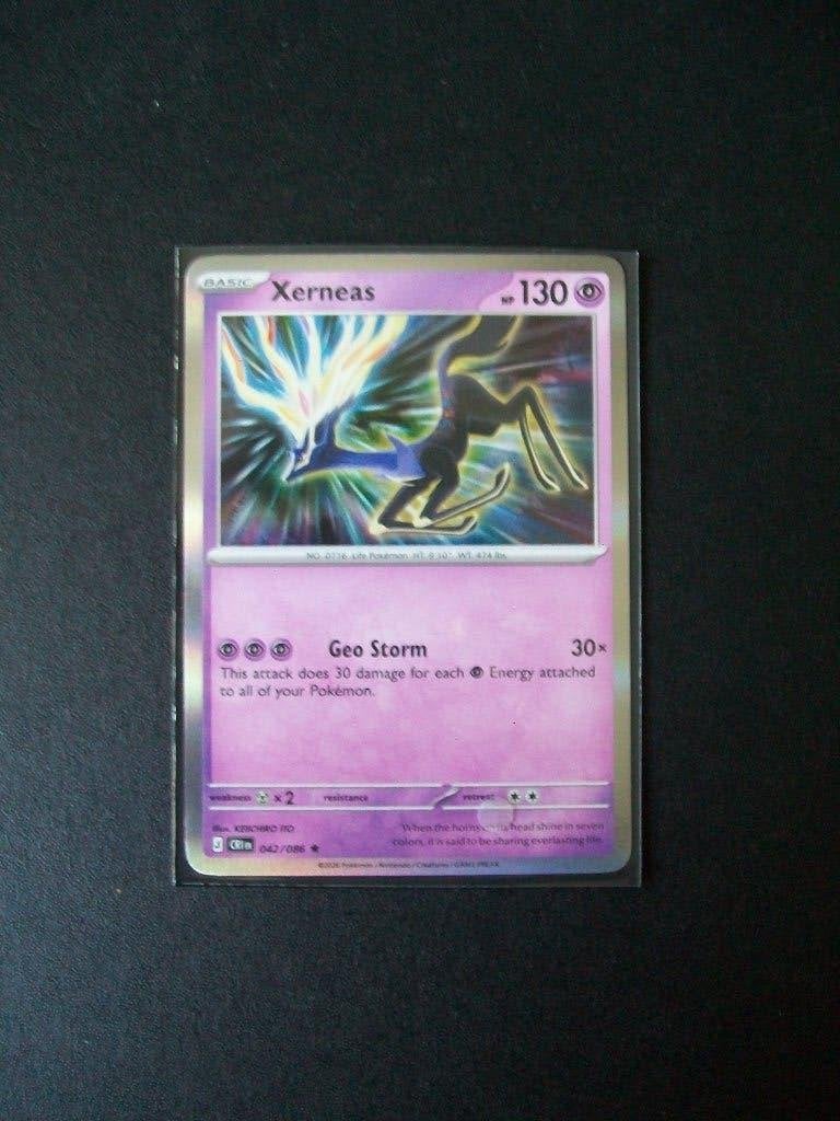2981: Nieuwe Pokemon Kaart holo rare XERNEAS HP130 (042/086), Verzenden, Nieuw, Losse kaart, Foil
