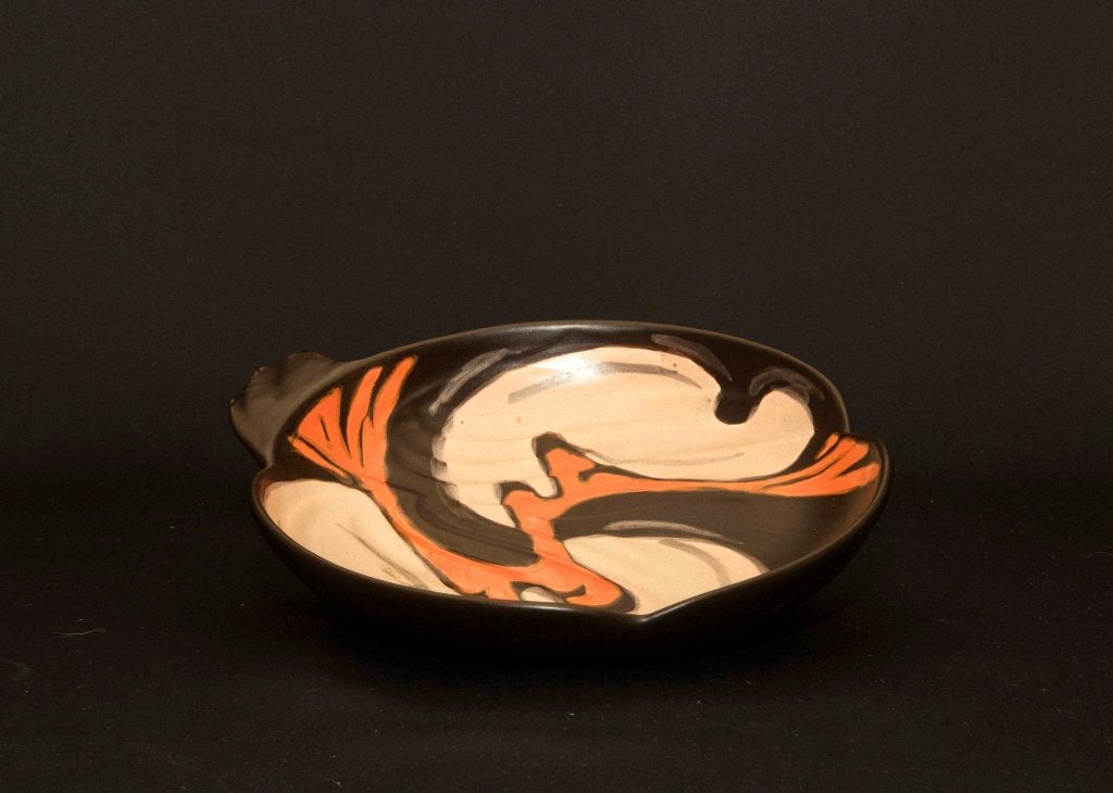 Zenith Gouda J W Stuurman Schaal Sepia, Antiek en Kunst, Antiek | Keramiek en Aardewerk, Ophalen of Verzenden