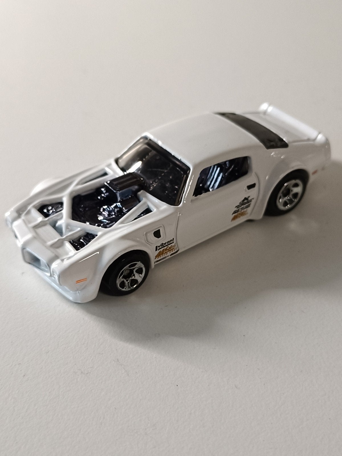 Hot Wheels Pontiac Firebird Trans Am Custom Wit, Ophalen of Verzenden, Zo goed als nieuw, Auto