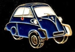B.M.W. Isetta pin- blauw gelakt, Verzenden, Nieuw, Transport, Speldje of Pin