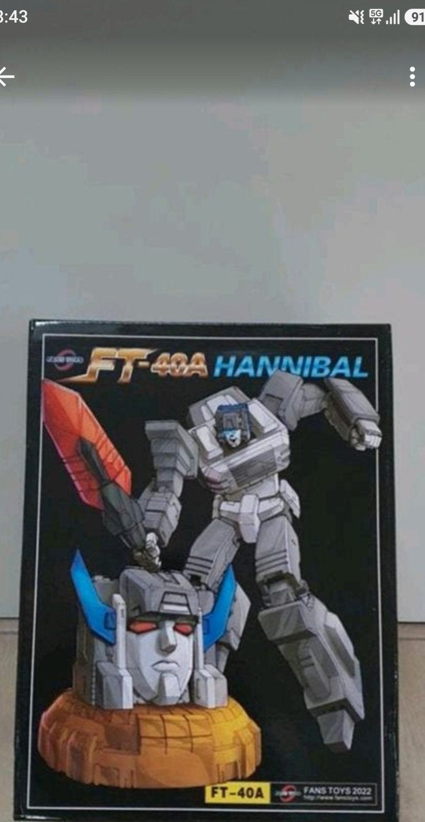 Transformers Fanstoys FT-40A Hannibal, Verzamelen, Transformers, G1, Ophalen, Nieuw