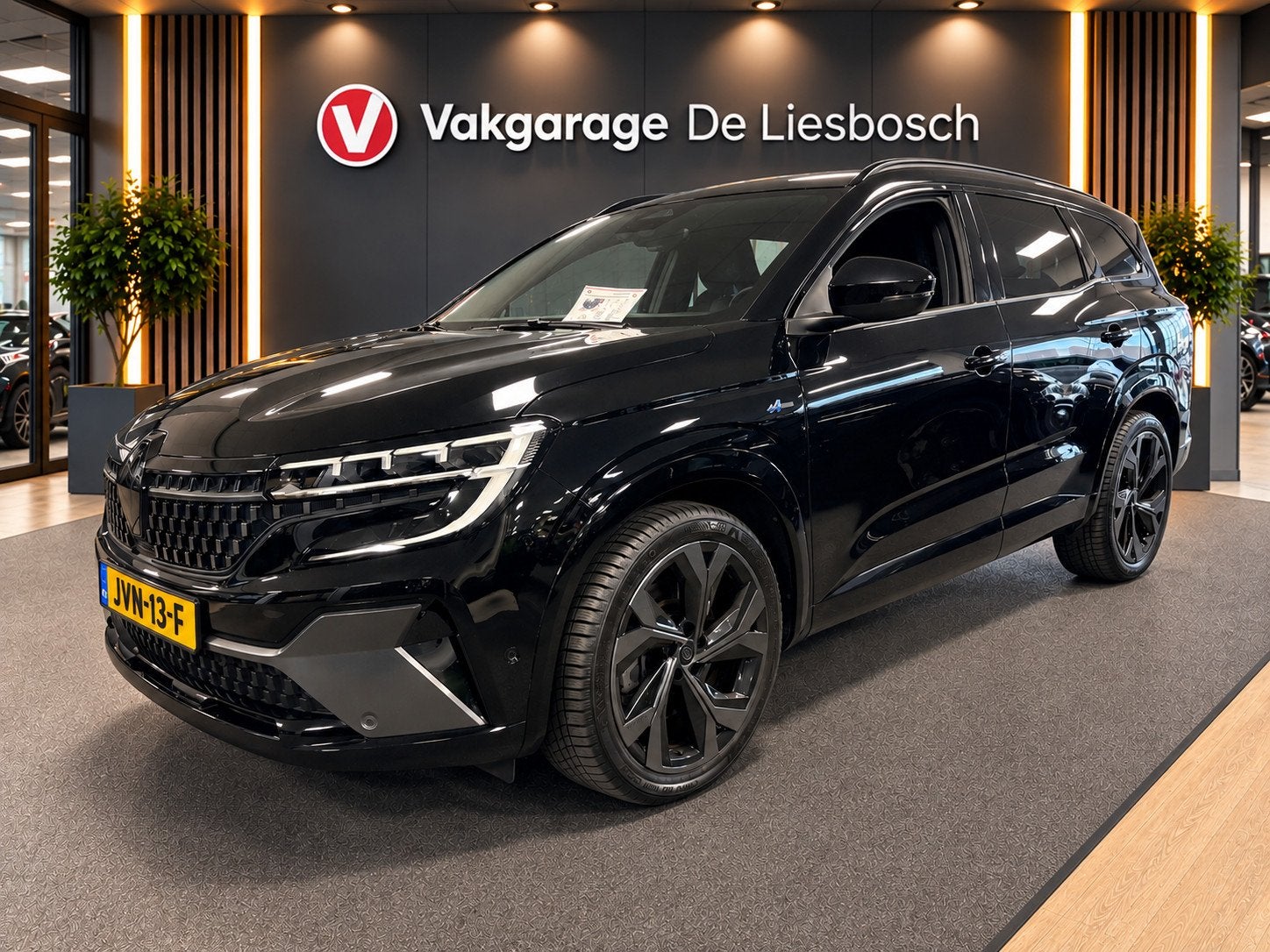 Renault ESPACE E-Tech full hybrid 200 esprit Alpine 7 persoo, Auto's, Gebruikt, 1199 cc, Zwart, Bedrijf