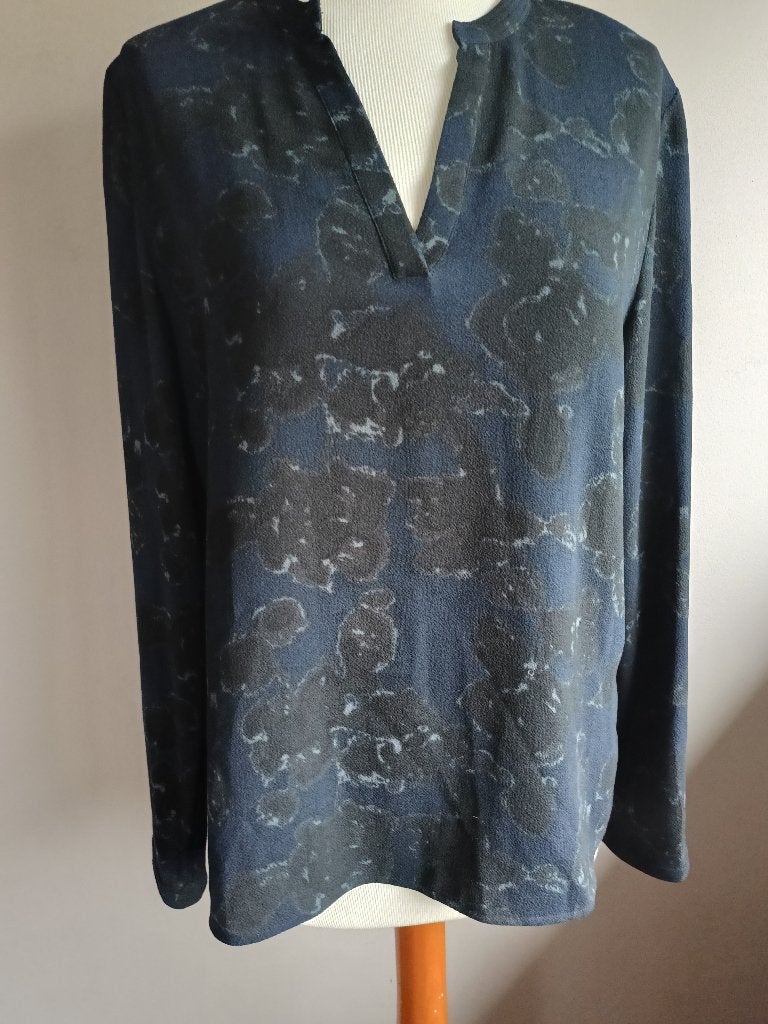 Nieuwe blauw/zwarte stretch top van Essentiel Antwerp, M/40, Maat 38/40 (M), Overige kleuren, Nieuw, Ophalen of Verzenden