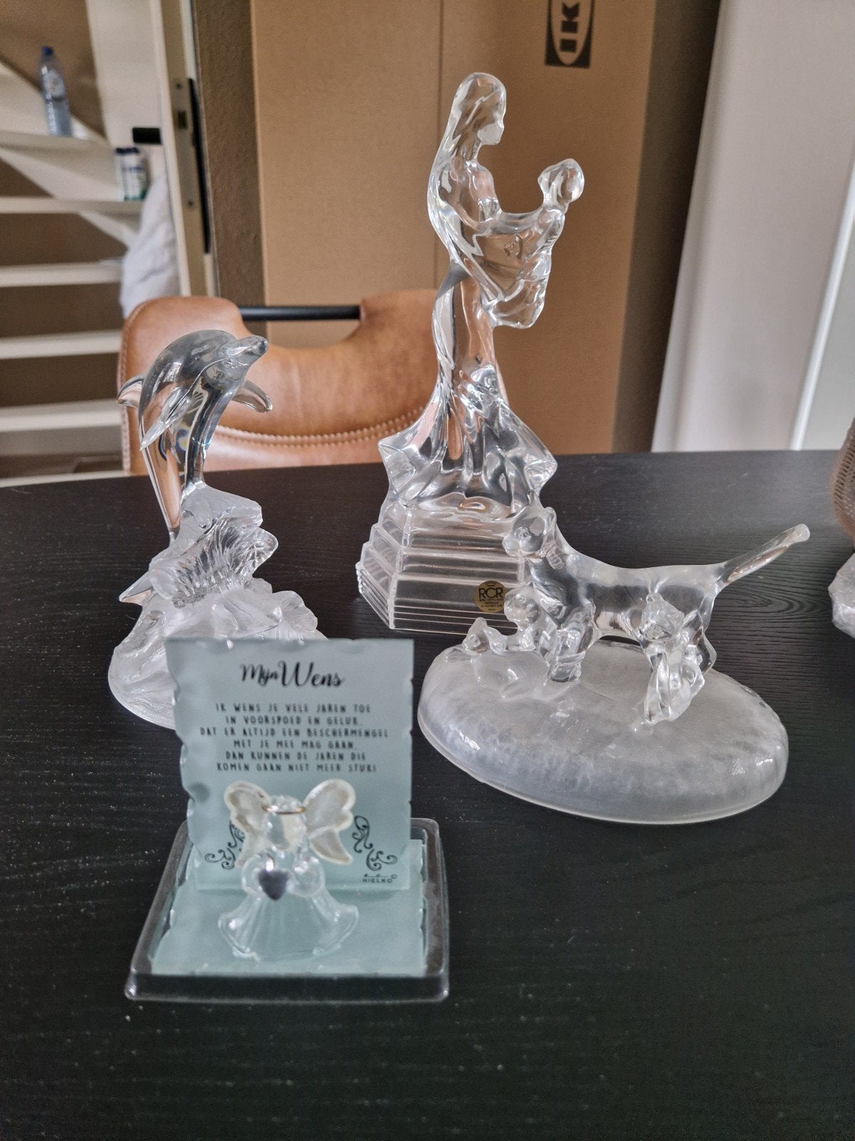 3 RCR Royal Crystal Rock beeldjes / glas beeldjes, Ophalen
