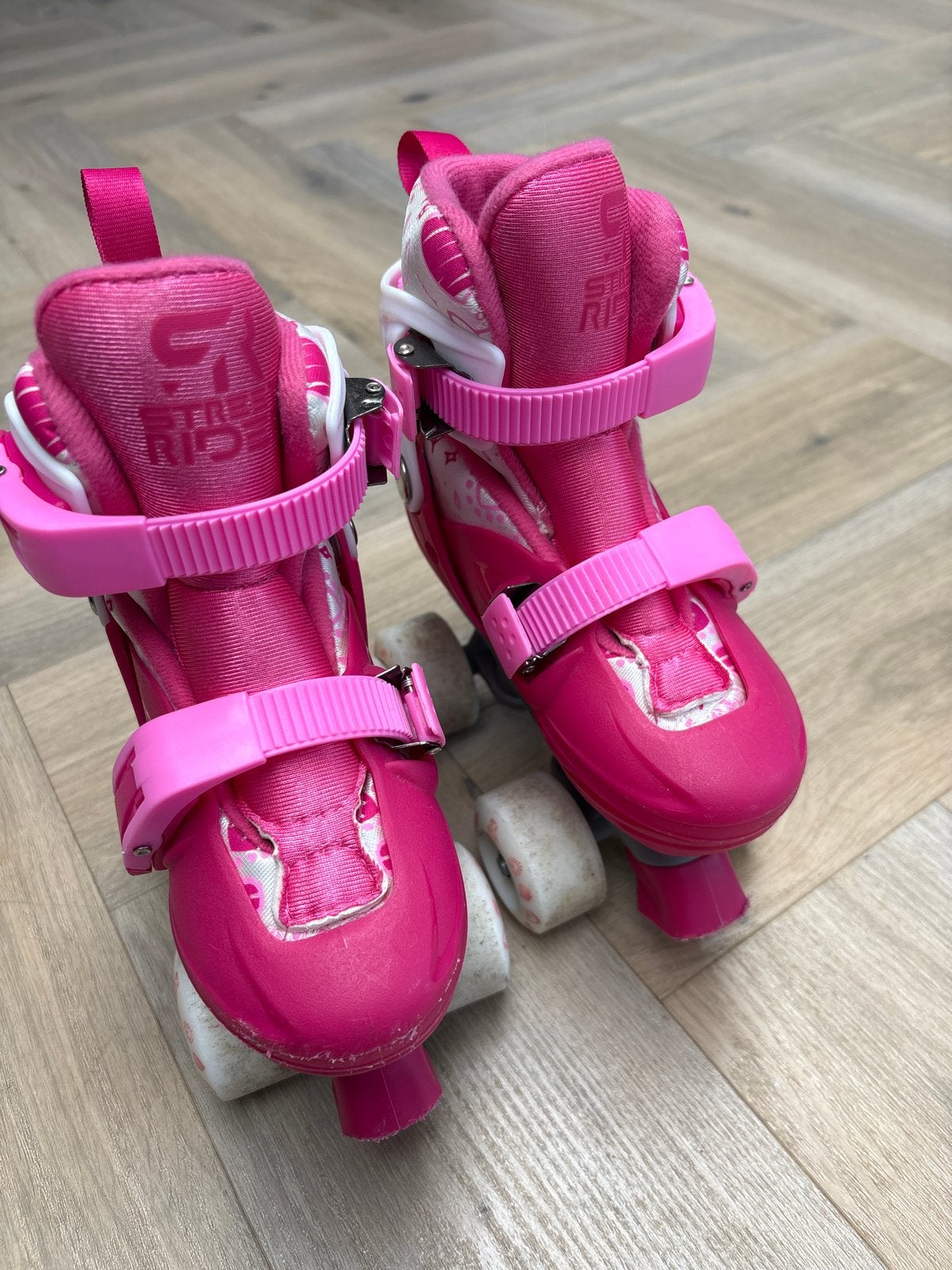 Roze verstelbare rolschaatsen voor kinderen, maat 27-30, Kinderen en Baby's, Ophalen, Verstelbaar, Gebruikt, Kinderen