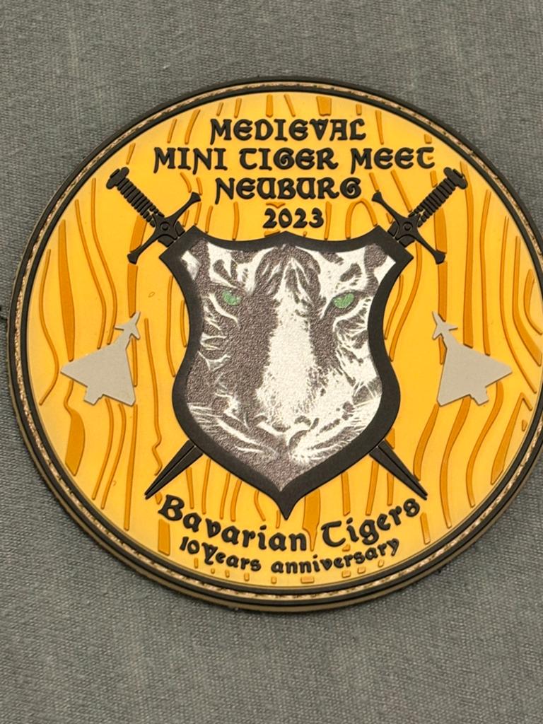 Pvc embleem medievac mini tiger meet 2023, Verzenden, Luchtmacht, Duitsland, Embleem of Badge