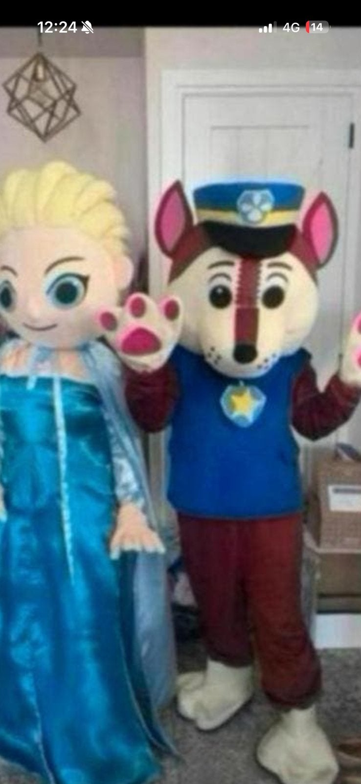 Mascotte Chase te huur inclusief acteur, Ophalen of Verzenden, Zo goed als nieuw, Overige