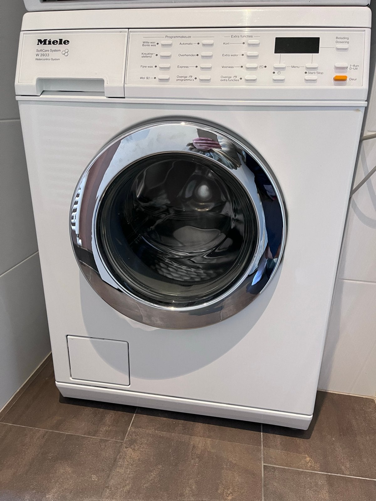 Miele W 3933 SoftCare System Wasmachine, Witgoed en Apparatuur, Ophalen, Gebruikt, Voorlader, Kort programma