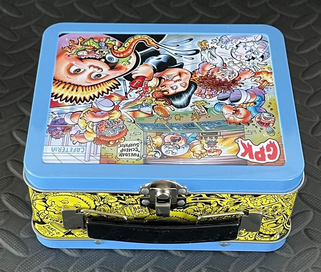 GPK Late to School Blauwe Lunch Box 2020 Collector Tin, Ophalen of Verzenden, Zo goed als nieuw, Meerdere stickers