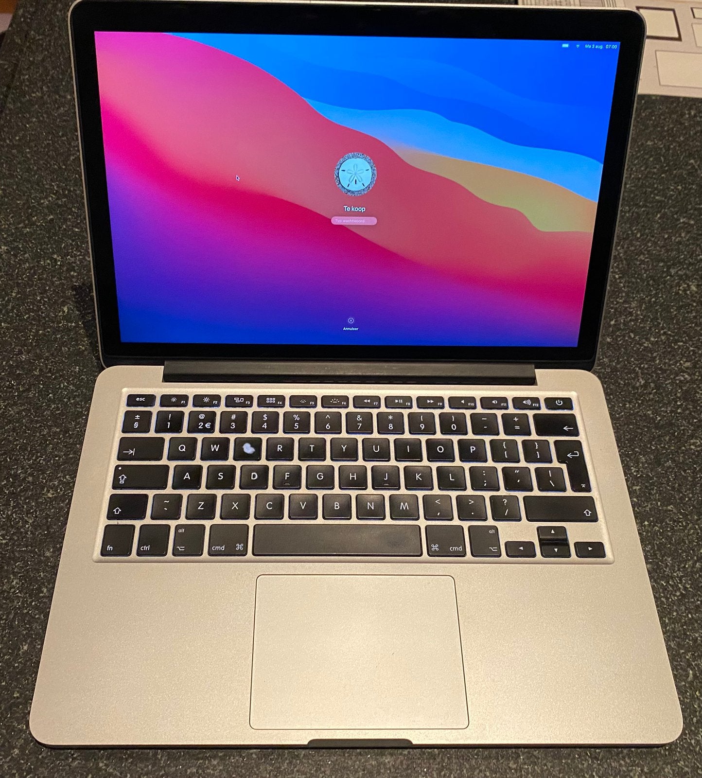 Macbook pro late 2013 (A1502), Computers en Software, MacBook Pro, 2 tot 3 Ghz, 13 inch, Ophalen of Verzenden
