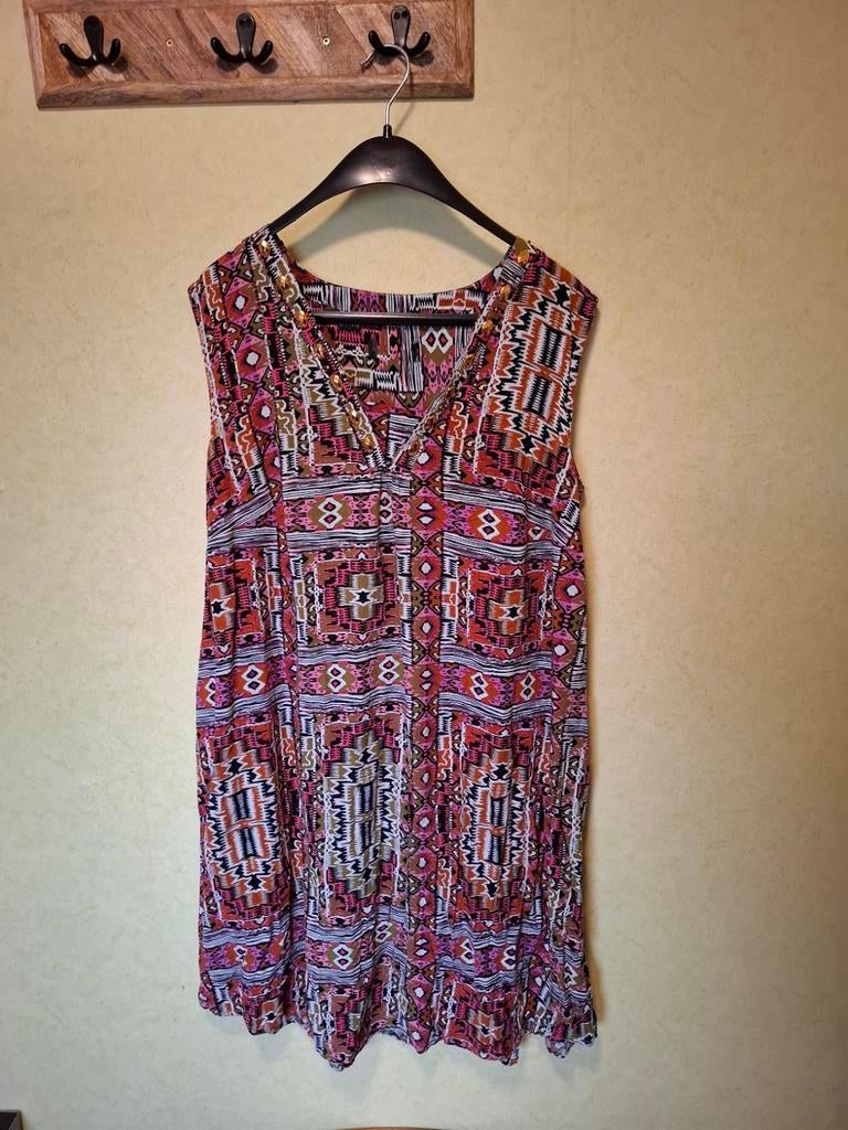 Bonprix boho tuniekjurk maat 46 geschat zie afmetingen, Kleding | Dames, Jurken, Gedragen, Maat 46/48 (XL) of groter, Overige kleuren