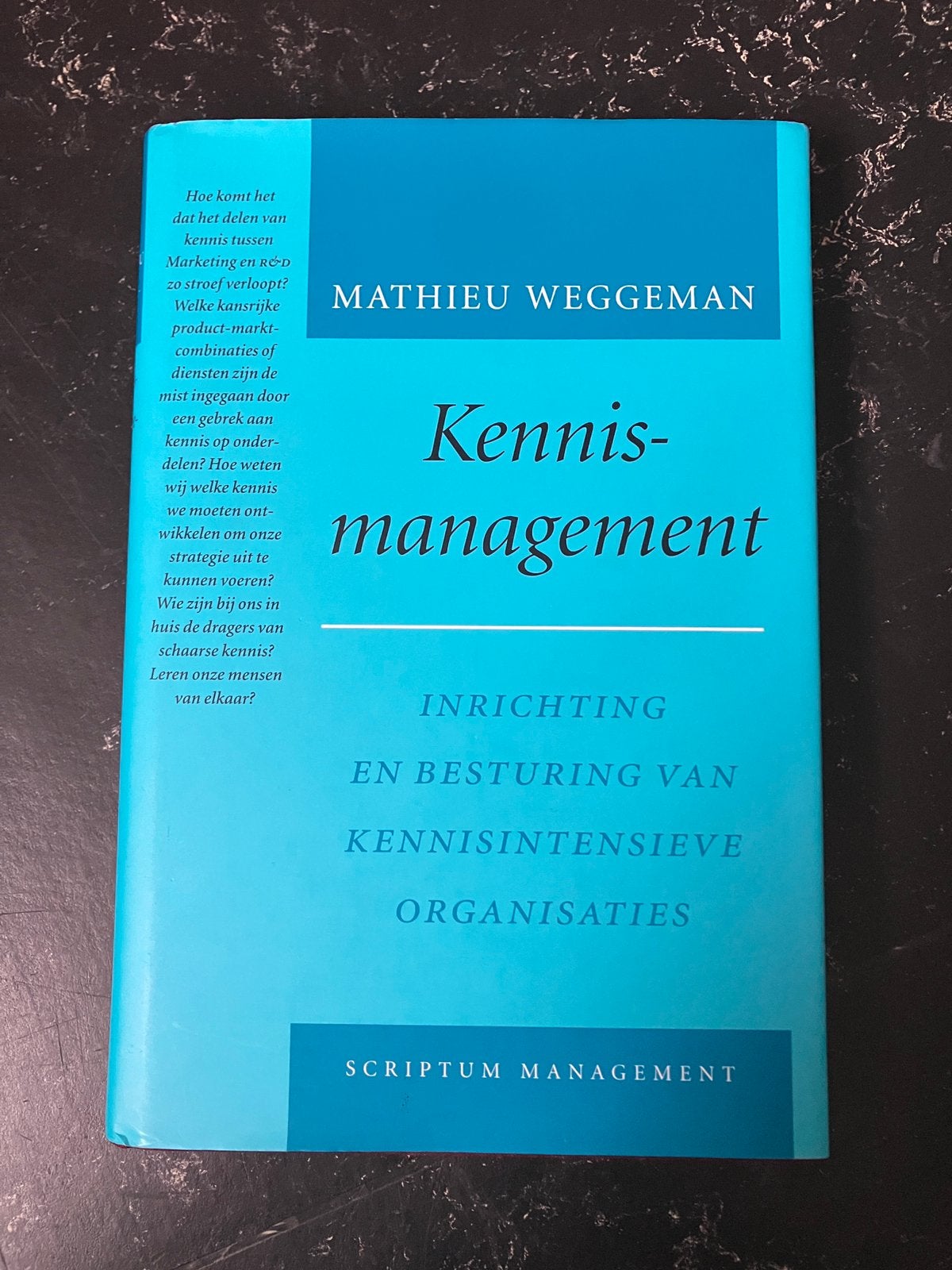 Kennismanagement - Mathieu Weggeman, Ophalen of Verzenden, Zo goed als nieuw, Management