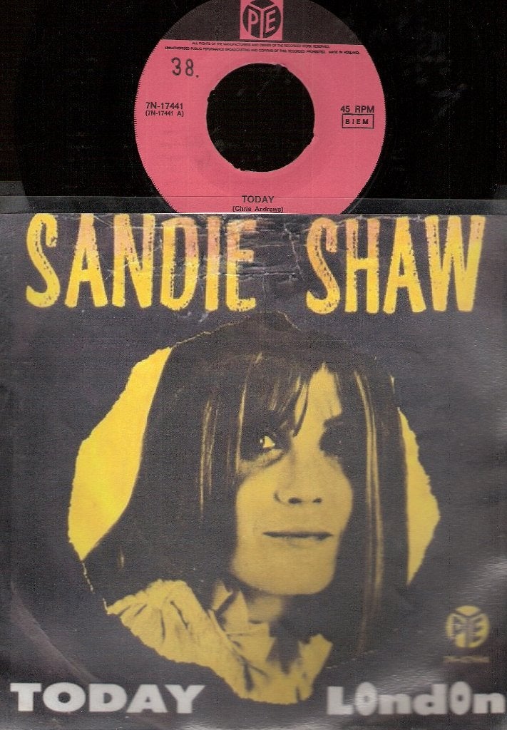 Sandie Shaw - Today - London -1968 scan fotohoes-, Ophalen, Gebruikt, Pop