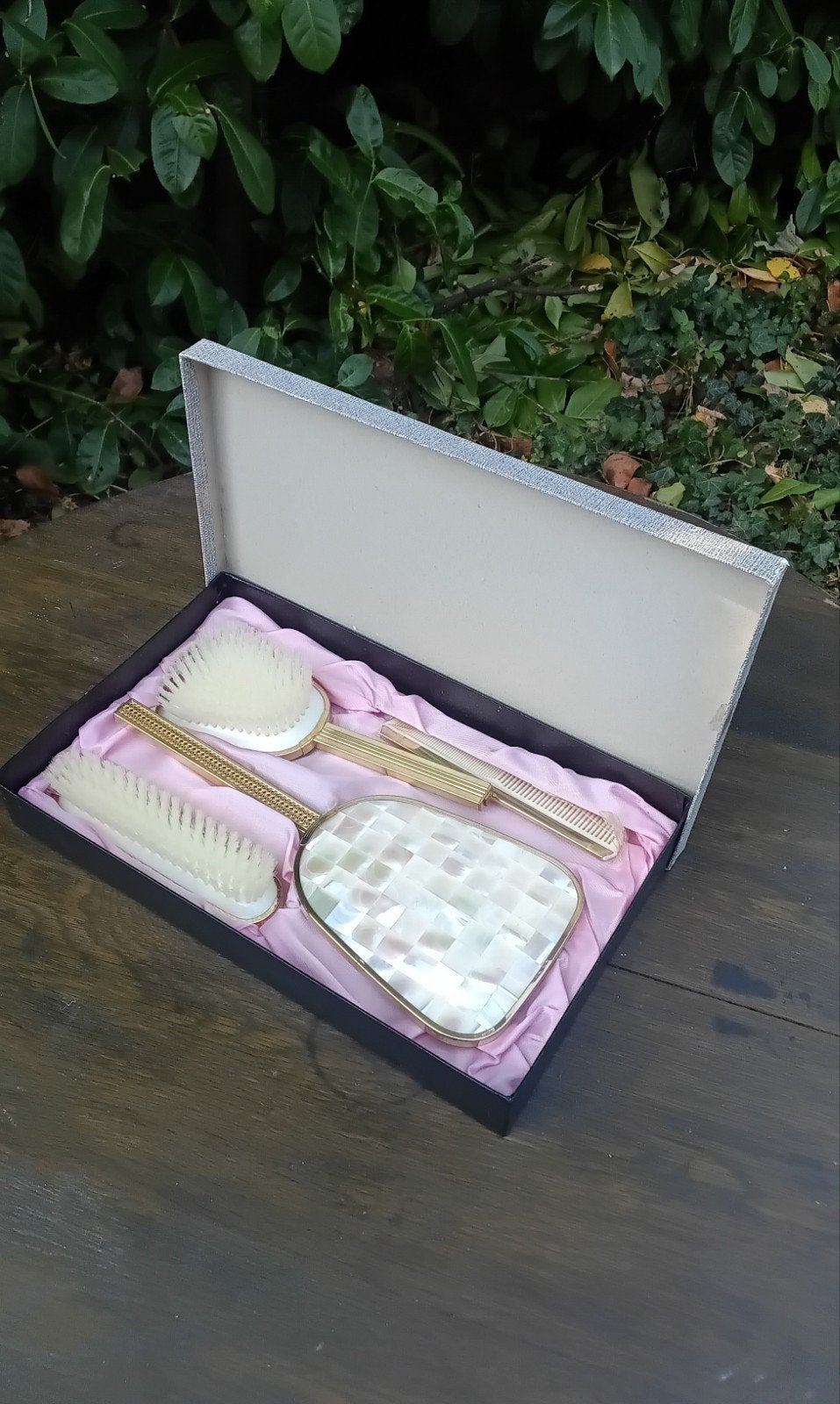 Vintage Toilettenset / Boudoirset - Jaren '50/'60, Antiek en Kunst, Antiek | Woonaccessoires, Ophalen of Verzenden