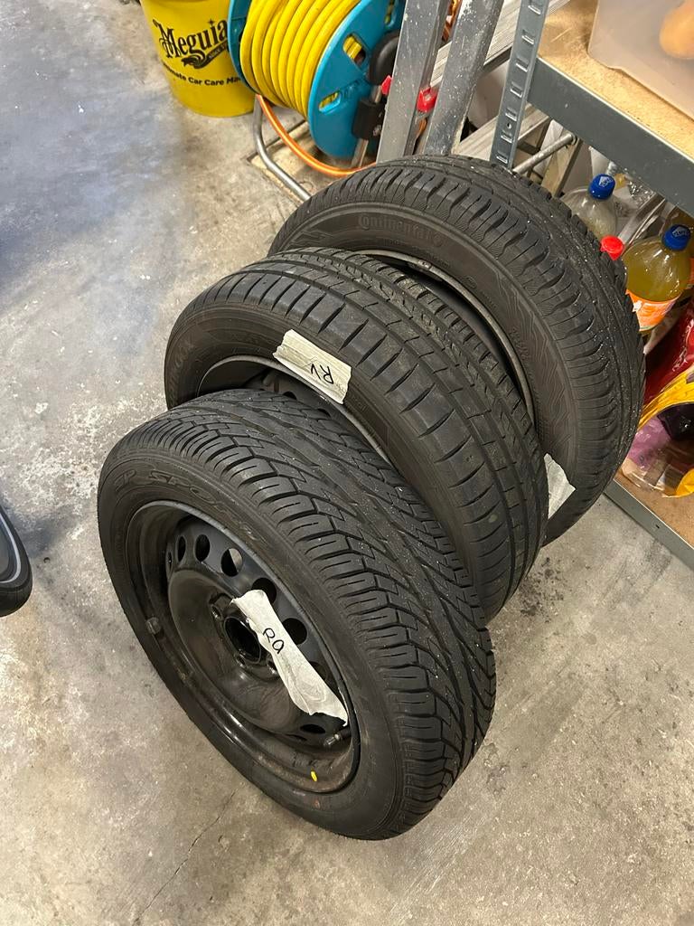 3x 14 inch zomerbanden 4x100, Auto-onderdelen, Ophalen, 14 inch, Gebruikt, Band(en)