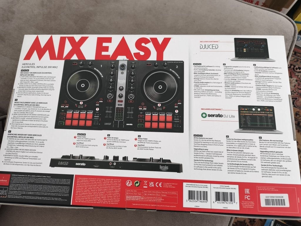 Hercules DJControl Inpulse 300 MK2, Muziek en Instrumenten, Dj-sets en Draaitafels, Ophalen of Verzenden, Zo goed als nieuw, Dj-set