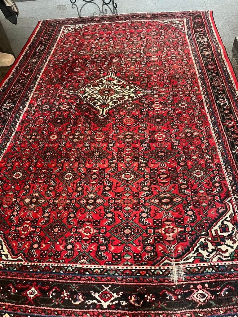 Hamadan orig. antiek Iran nomadentapijt 3,50 x 2.50 cm, Gebruikt, Hamadan iran Nomaden tapijt., 200 cm of meer, Ophalen of Verzenden