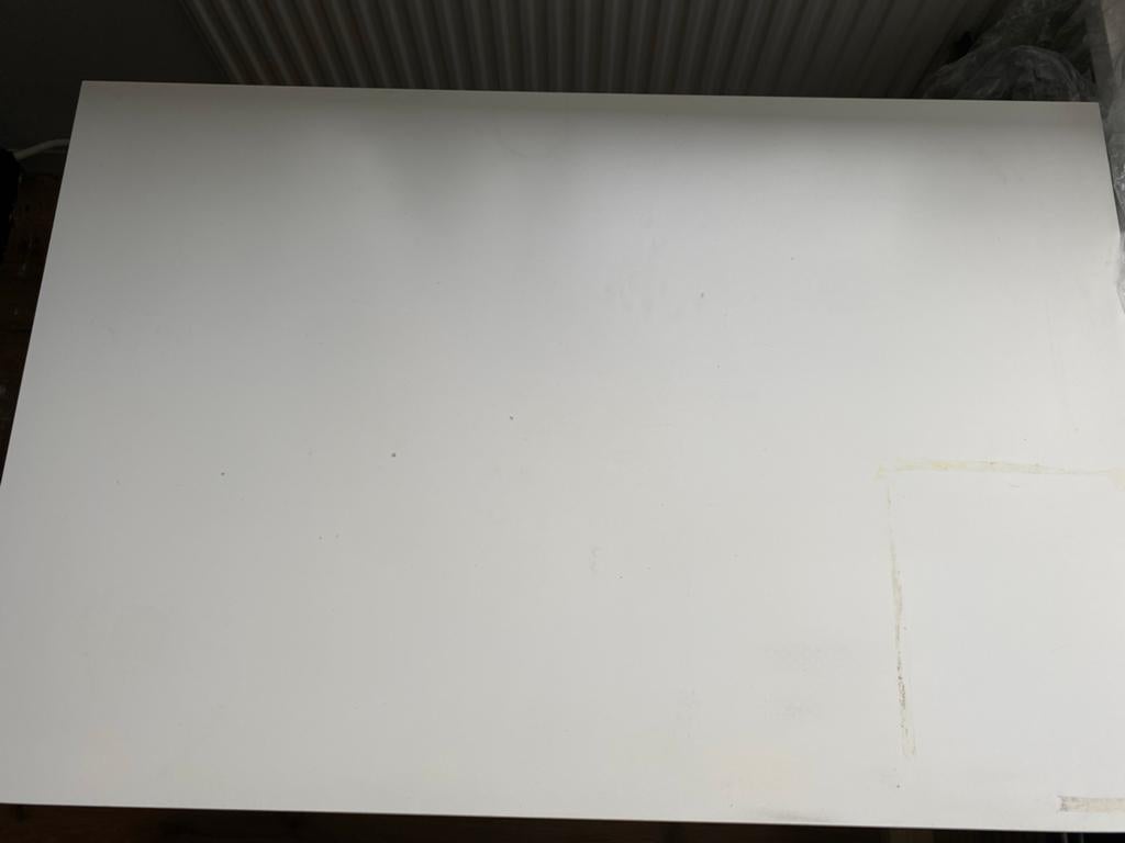 Wit bureau, Huis en Inrichting, Bureaus, Ophalen, Gebruikt, Spaanplaat of MDF, IKEA